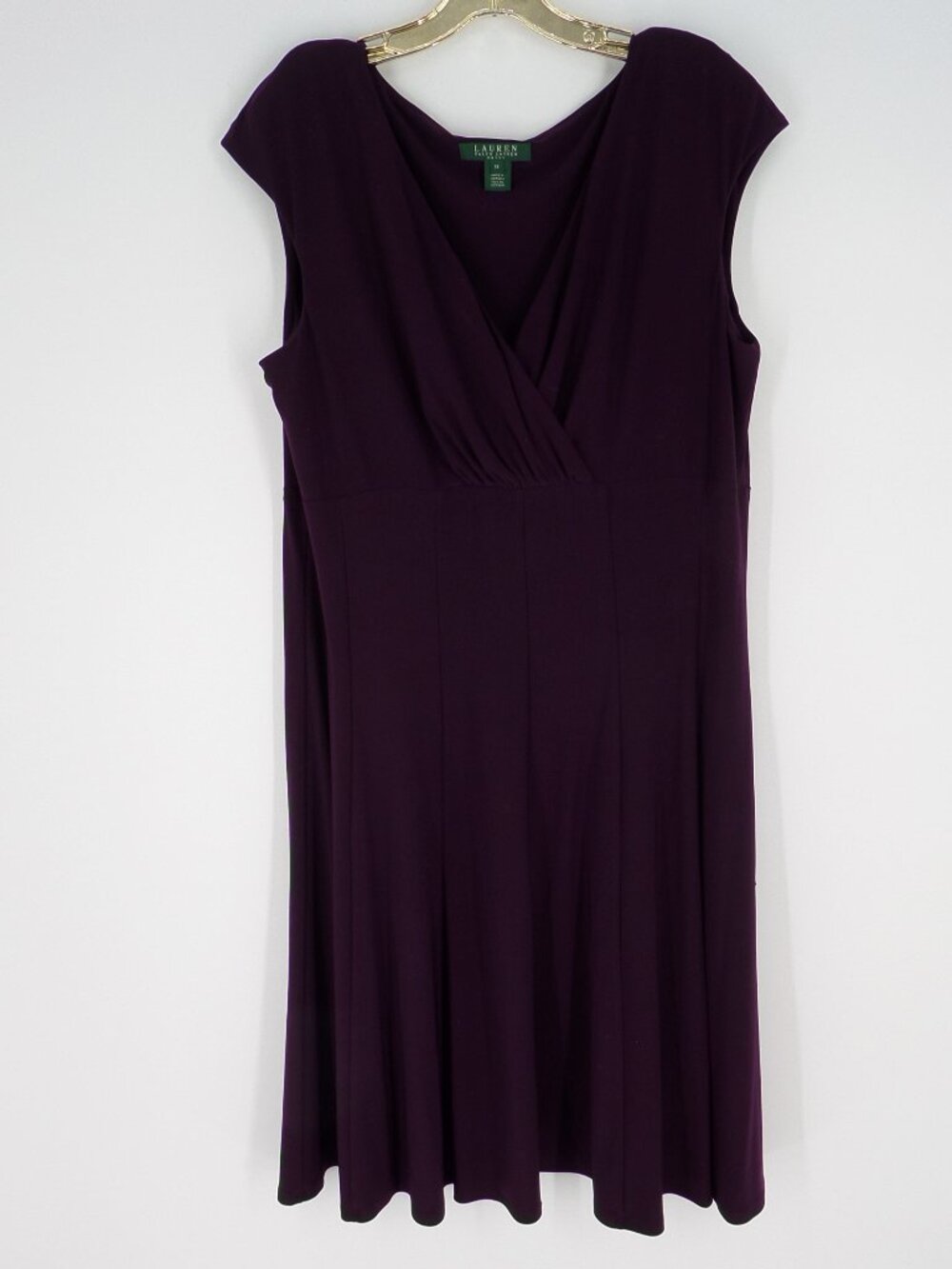Lauren Ralph Lauren Woman's A Line Purple Dress Size 16